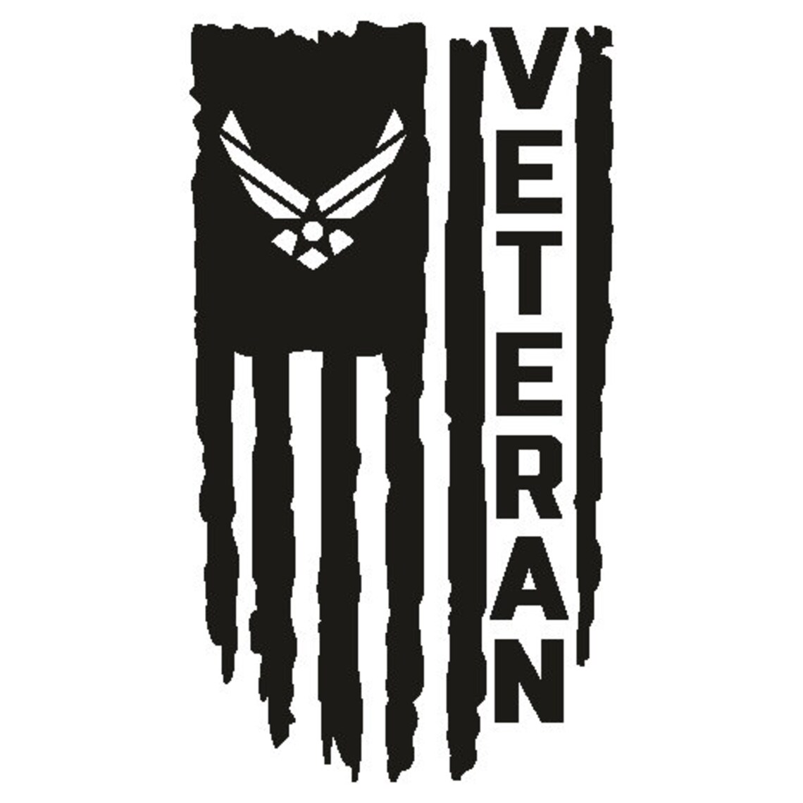 Air Force Veteran Flag SVG - Etsy