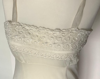 Vintage slip, lace, 1940