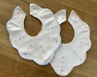 Embroidered Vintage - Baby Bib