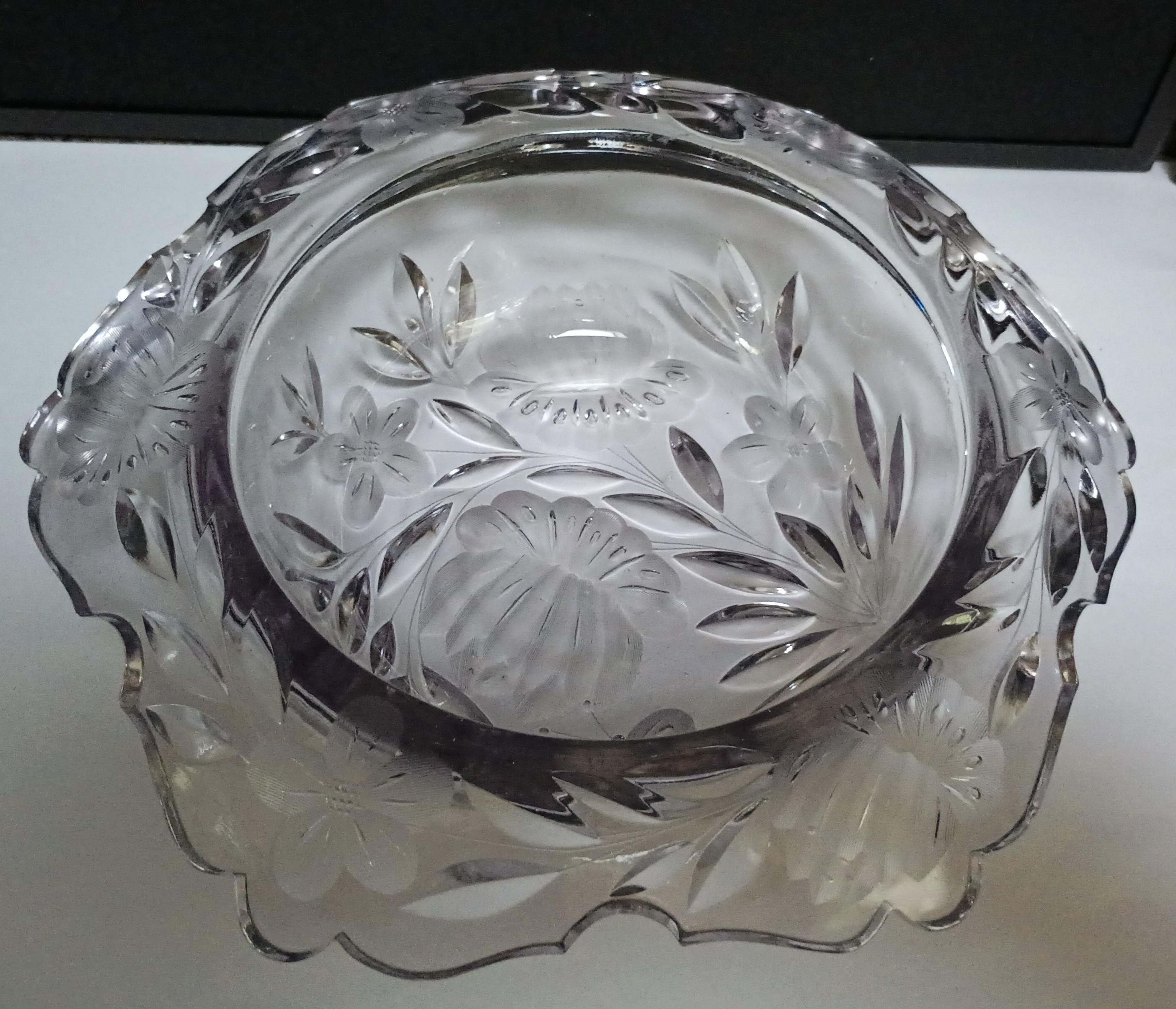 Antique Crystal Brides Basket - Etsy