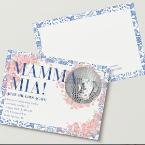 MAMMA MIA Baby Shower Sprinkle Invitation TEMPLATE