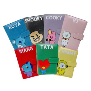 Classeur/reliure de carte photo A6 Bt21 inspiré du journal et classeur/classeur de bullet journal.