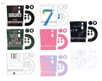 BTS ARMY Bomb Decal | Kpop Lightstick Sticker, Album Covers