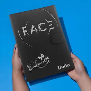 A6 Jimin Face Album Fotokaartmap/Stijlvolle K-pop Collection Organizer/bulletjournaal BTS-map/