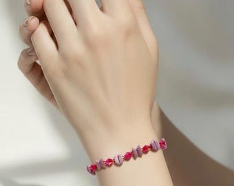 Pulseira de miçangas | Joias artesanais inspiradas no K-Pop BTS ARMY | Pulseira com cores de microfone de palco