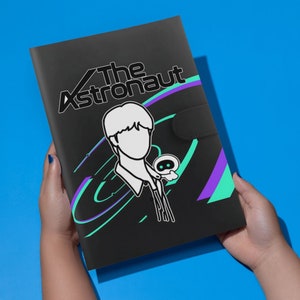A5 Jin o astronauta inspirou cartão fotográfico/organizador elegante de coleção K-pop/diário de bala BTS fichário