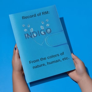 A5 RM Indigo Album inspirierter Fotokartenbinder/ Tagebuch und Bullet Journal Ordner/ Organizer Ordner/ personalisierten Fotokartenbinder