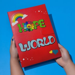 Raccoglitore per foto A6 j hope hope world ispirato/raccoglitore per diario e bullet journal/raccoglitore organizer/cartella fotografica personalizzata