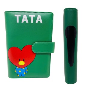Raccoglitore per biglietti fotografici A5 Bt21 ispirato a TATA/raccoglitore per diario e bullet journal/raccoglitore organizer/raccoglitore per biglietti fotografici personalizzati