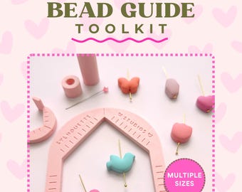 Kit de herramientas para cuentas de arcilla polimérica: guía de profundidad y perforación, pasador de perforación