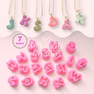 Sylhouette Studios Bubble-alfabet-kleisnijders: 26-letters polymeerkleisnijders