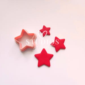 Star Shaped Polymer Clay Cutters: 4th of July, Festive PLA Cutters