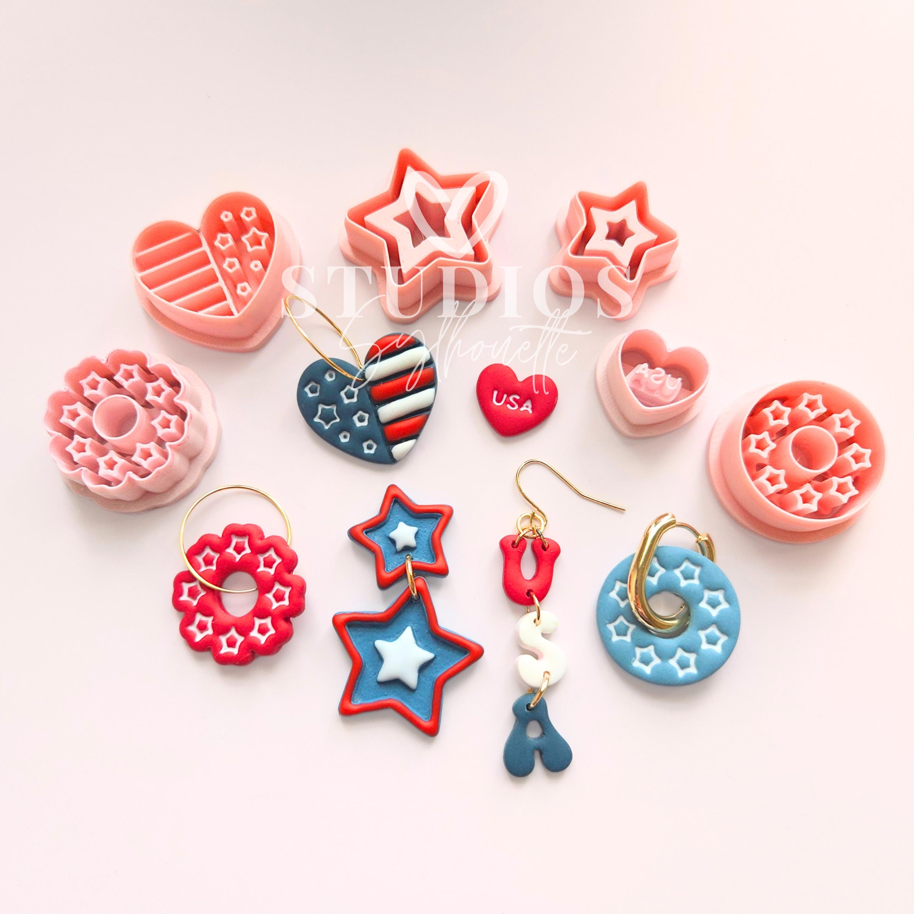 Fourth of July Polymer Clay Cutters: Patriotic Shapes for Crafts