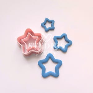 Star Polymer Clay Cutters: 4th of July Festive Shapes