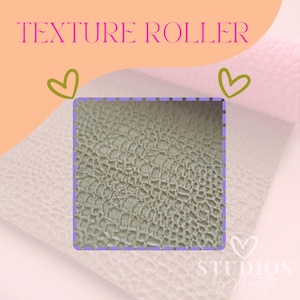ALLIGATOR TEXTURE ROLLER | Polymer Clay Tools | Polymer Clay Texture | Animal Skin Texture | Embossing Tools | Alligator Leather Pattern