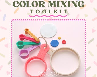 Cuillères doseuses pour recettes de couleurs d'argile™ | Ensemble de coupe-argile 6 pièces