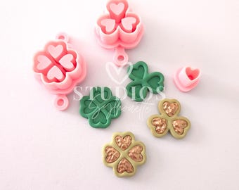 Clover Polymer Clay Cutters: St Patricks Day, Spring Inlay Cutters