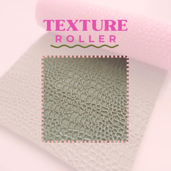 Alligator Texture Roller: Polymer Clay Embossing Tool