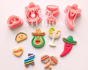Fiesta Cinco de Mayo Polymer Clay Cutters: Festive Shapes
