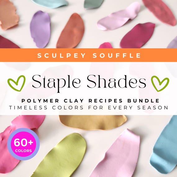 Sculpey Souffle Polymer Clay Color Recipes: 60+ Shades (Digital Download)