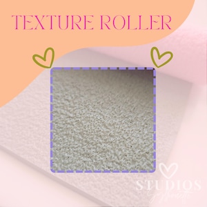Sandpaper Texture Roller: Polymer Clay Embossing Tool