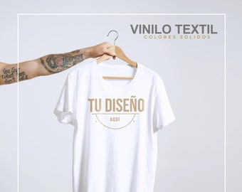 Vinilo textil termoadhesivo - Colores Sólidos / Pegatinas para ropa / Personaliza camisetas / Personaliza regalos / Custom Iron on Decal