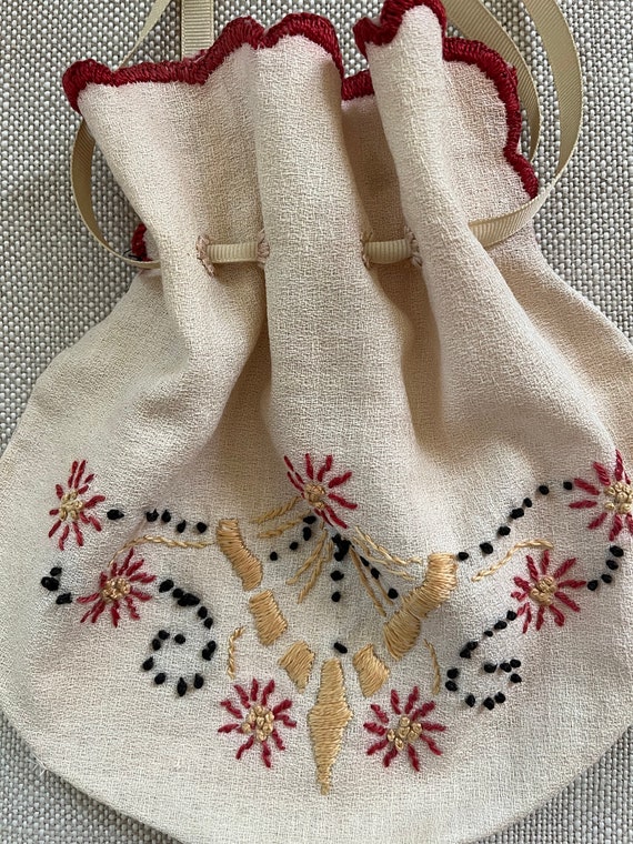 Vintage Cloth Handbag - image 7
