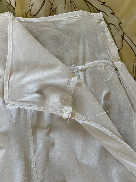 Vintage Petticoat, Vintage Skirt, White Cotton Pe… - image 8