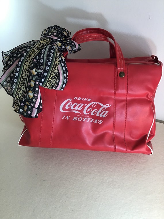Vintage Coca-Cola cooler bag, Retro Coca-Cola Bag,
