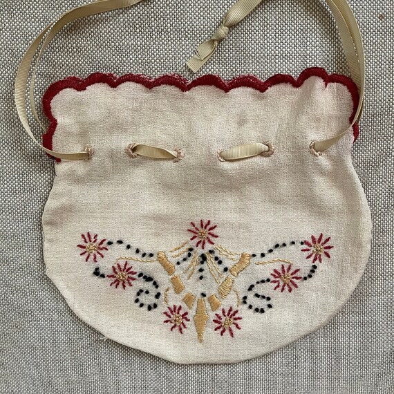 Vintage Cloth Handbag - image 1