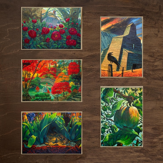 Dreamlandscapes - 5x7 Greeting Card Set - five unique cards from original paintings