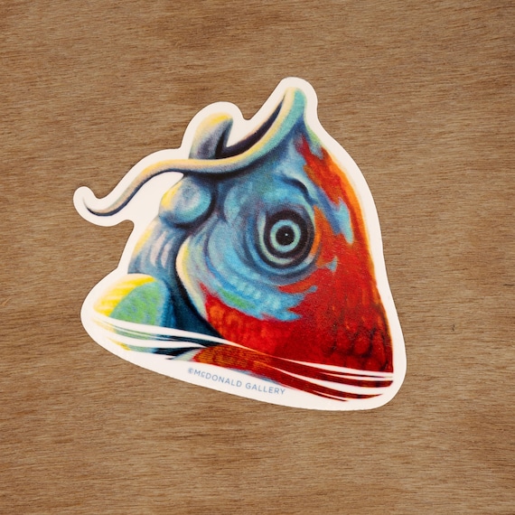 Koi Sticker: Durable Vinyl, Original Art