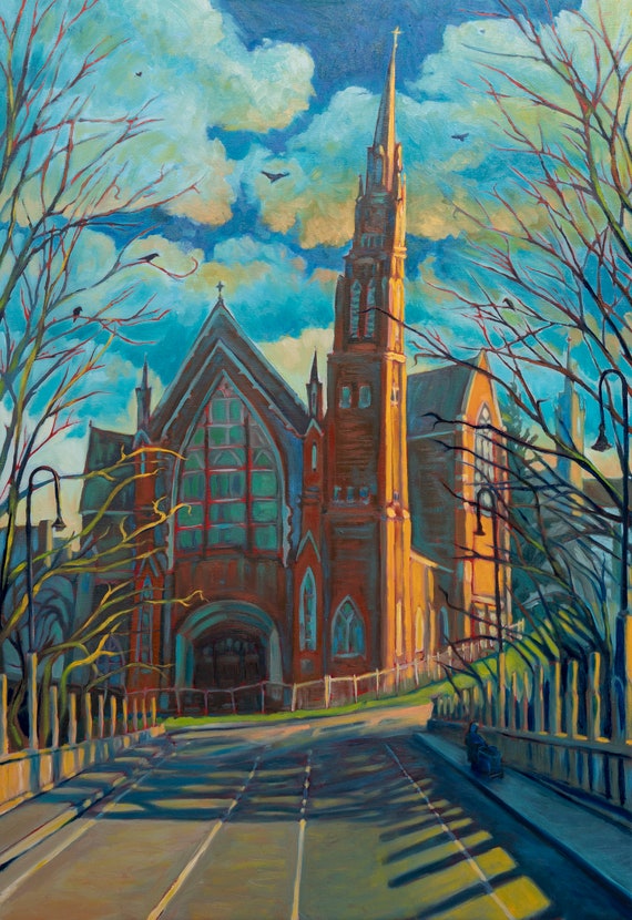 Original Oil Painting (20" x 30"), Holy Rosary, Tacoma