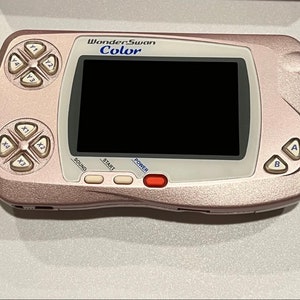 Pearl Pink Bandai WonderSwan Color WSC w/ Backlit IPS LCD Screen