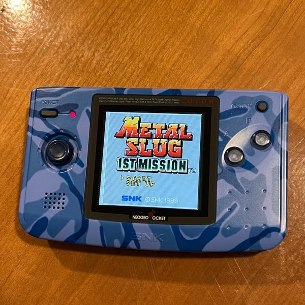 Neo Geo Pocket Color Camo Blue Model  Full Size IPS Q5