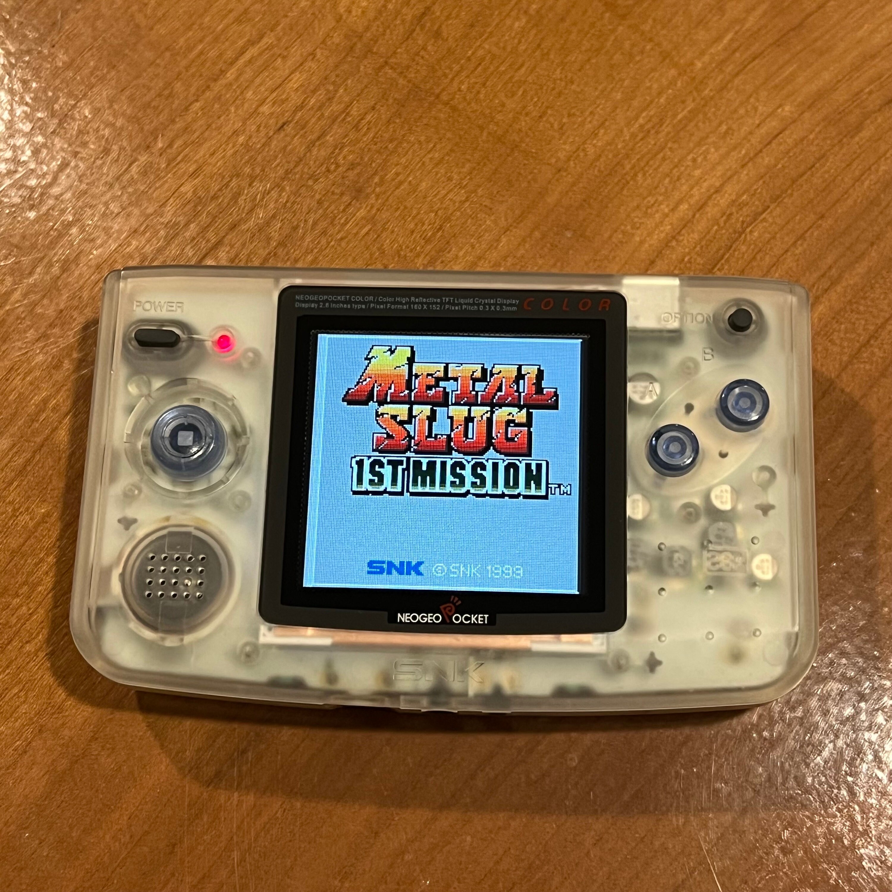 Neo Geo Pocket Color Transparent Clear Model Full Size IPS