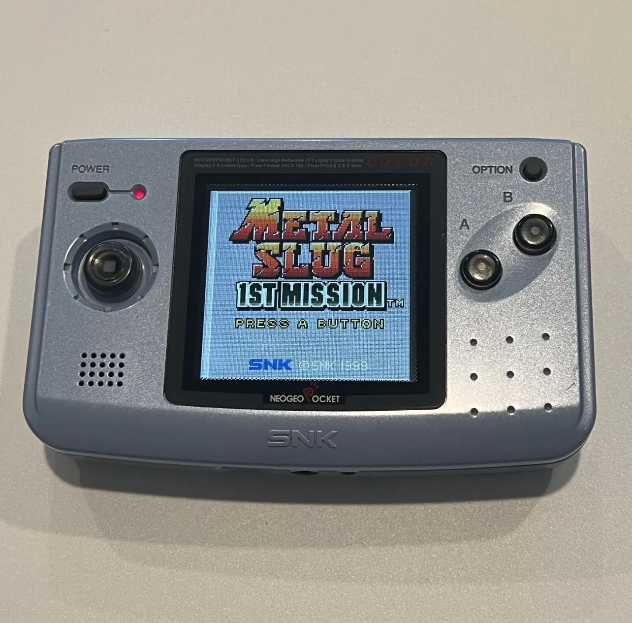 Neo Geo Pocket Color Pearl Blue Model  Full Size IPS Q5
