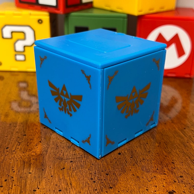 Boîte de rangement pour porte-carte de jeu CUBE pliable 16 en 1, pour Nintendo Switch Blue Zelda