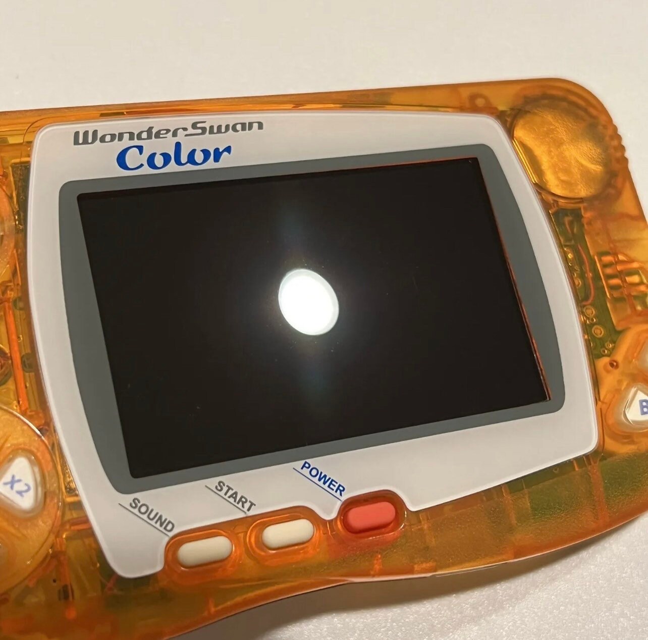 Crystal Orange Bandai Wonderswan Color WSC W/ Backlit IPS