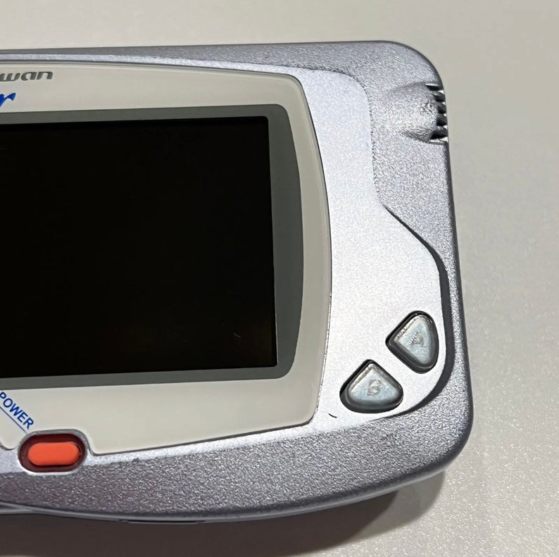 Pearl Blue Bandai WonderSwan Color WSC w/ Backlit IPS LCD Screen image 3