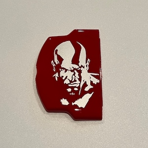 Red God of War Kratos Sony PSP 2000 Battery Cover - Replacement
