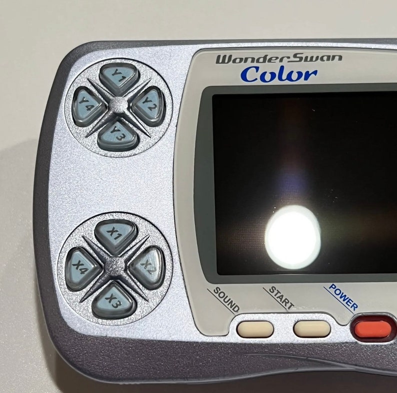 Pearl Blue Bandai WonderSwan Color WSC w/ Backlit IPS LCD Screen image 2