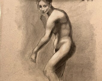 Female Figure Study Print