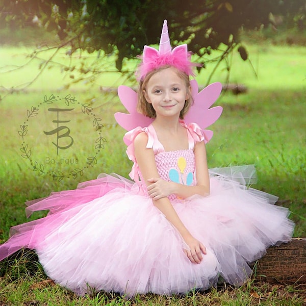 Pinky Pie Tutu Dress, My Little Pony Costume, Unicorn Tutu Dress