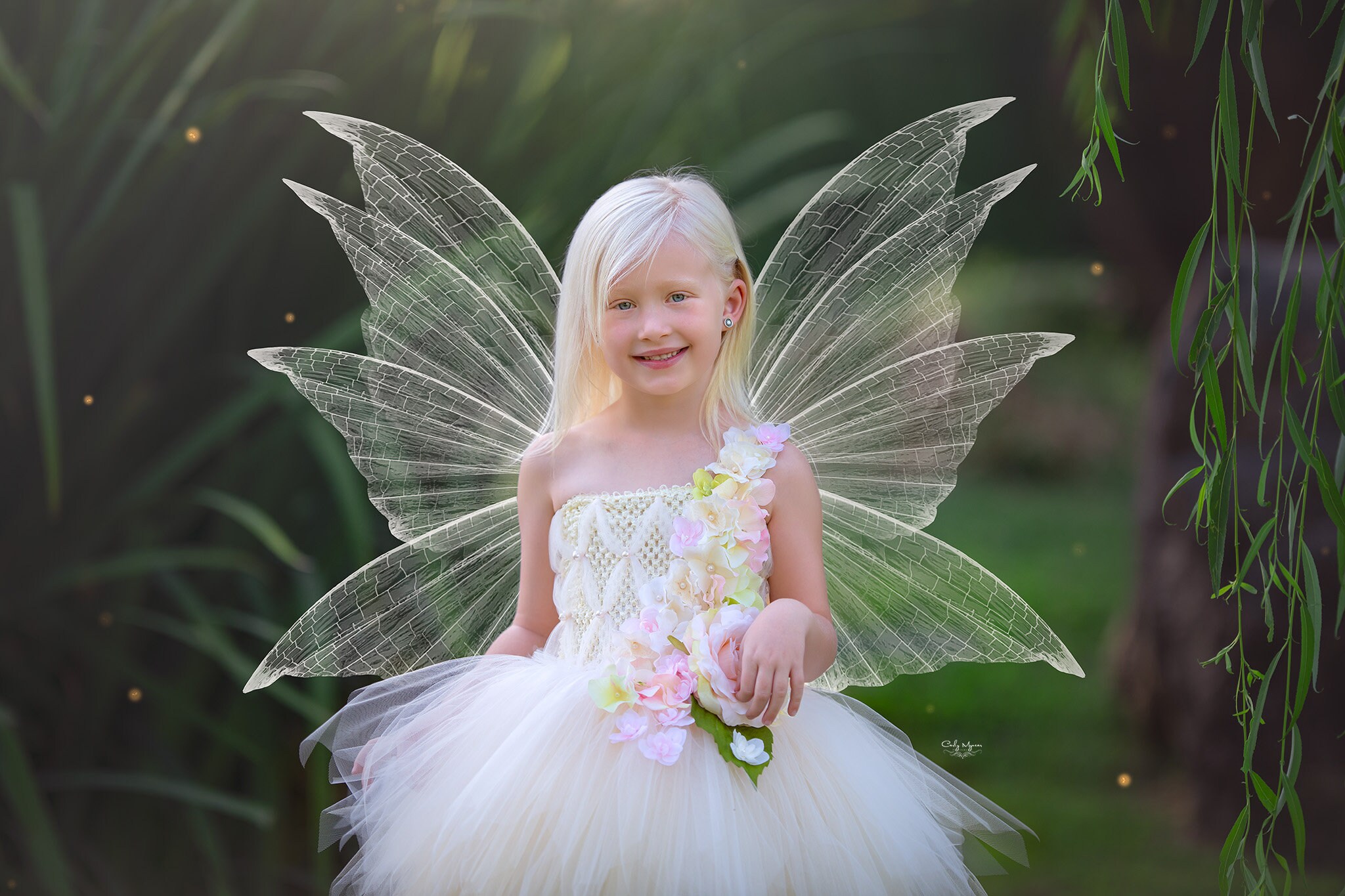 green emerald velvet dress Flutter Fairy Dress – French Meadows main image 0