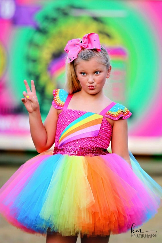 Jojo Siwa Tutu Dress Jojo Birthday Jojo Siwa Costume - Etsy