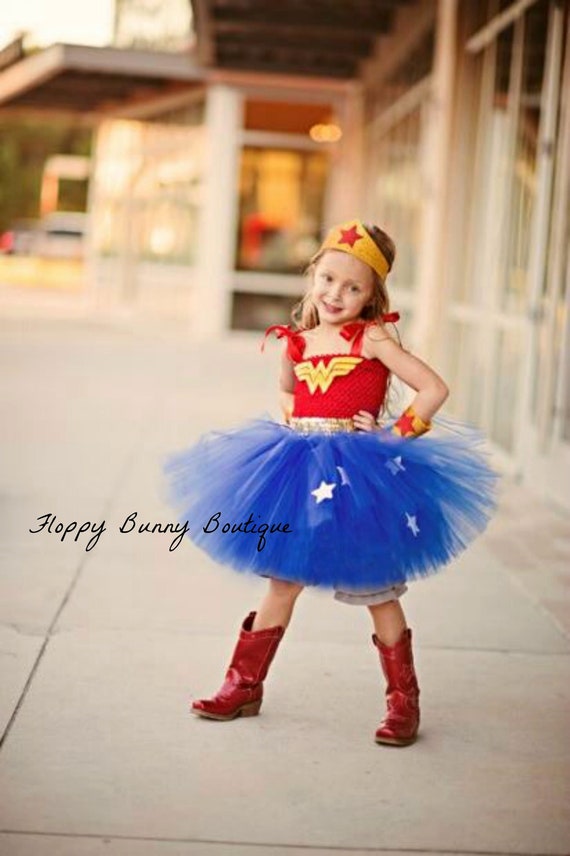 Wonder Woman Tutu Dress Superhero Costume Tutu Dress Etsy UK