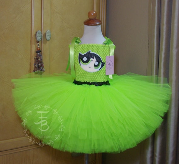 Buttercup Tutu Dress, Powerpuff Girls Costume Tutu Dress - Etsy
