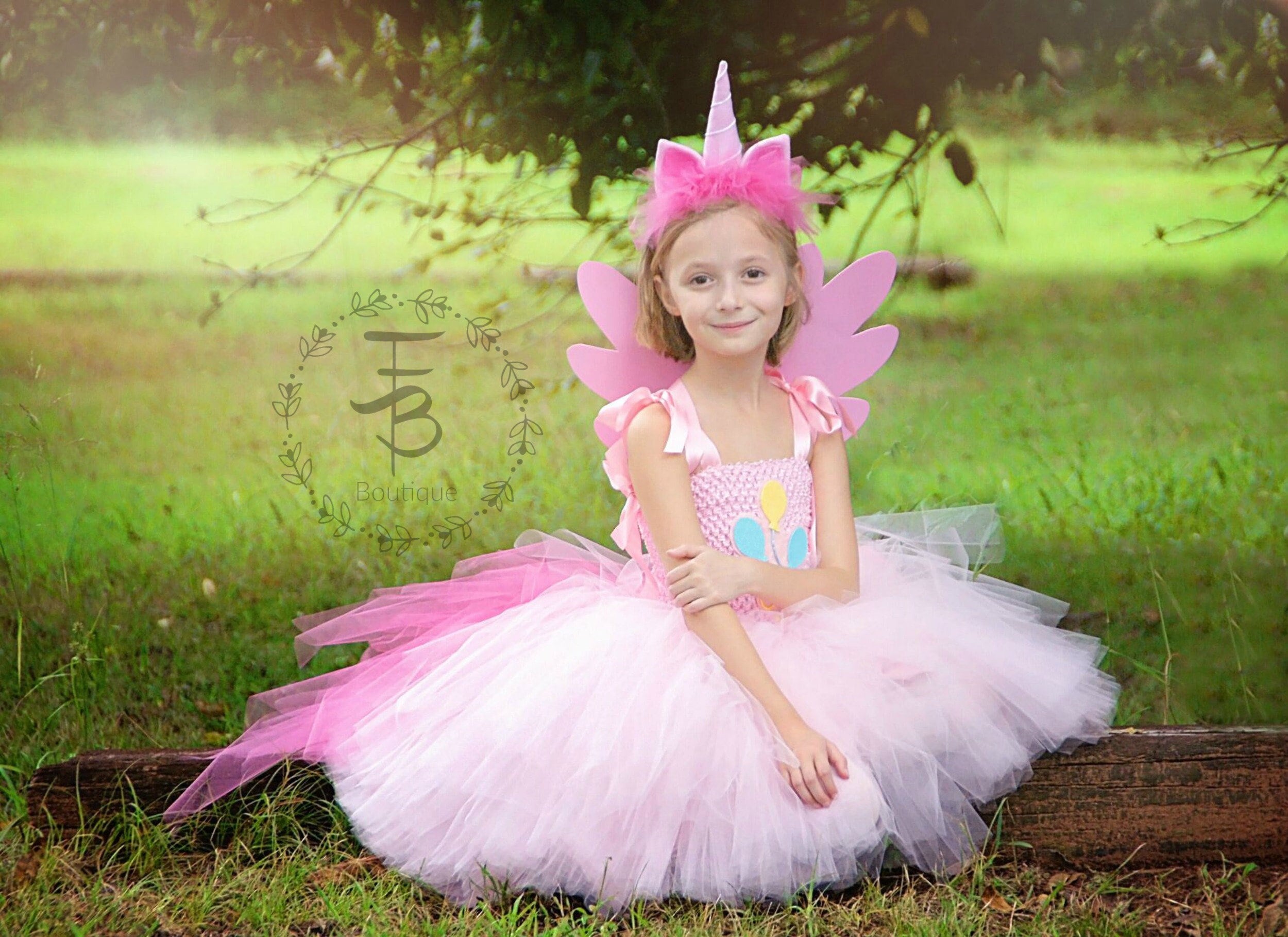 Pinky Pie Tutu Dress, My Little Pony Costume, Unicorn Tutu Dress