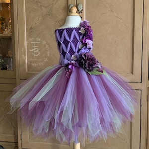 Fairy Tutu dress, Plum Tutu Dress, Fairy Costume, Fairy Dress